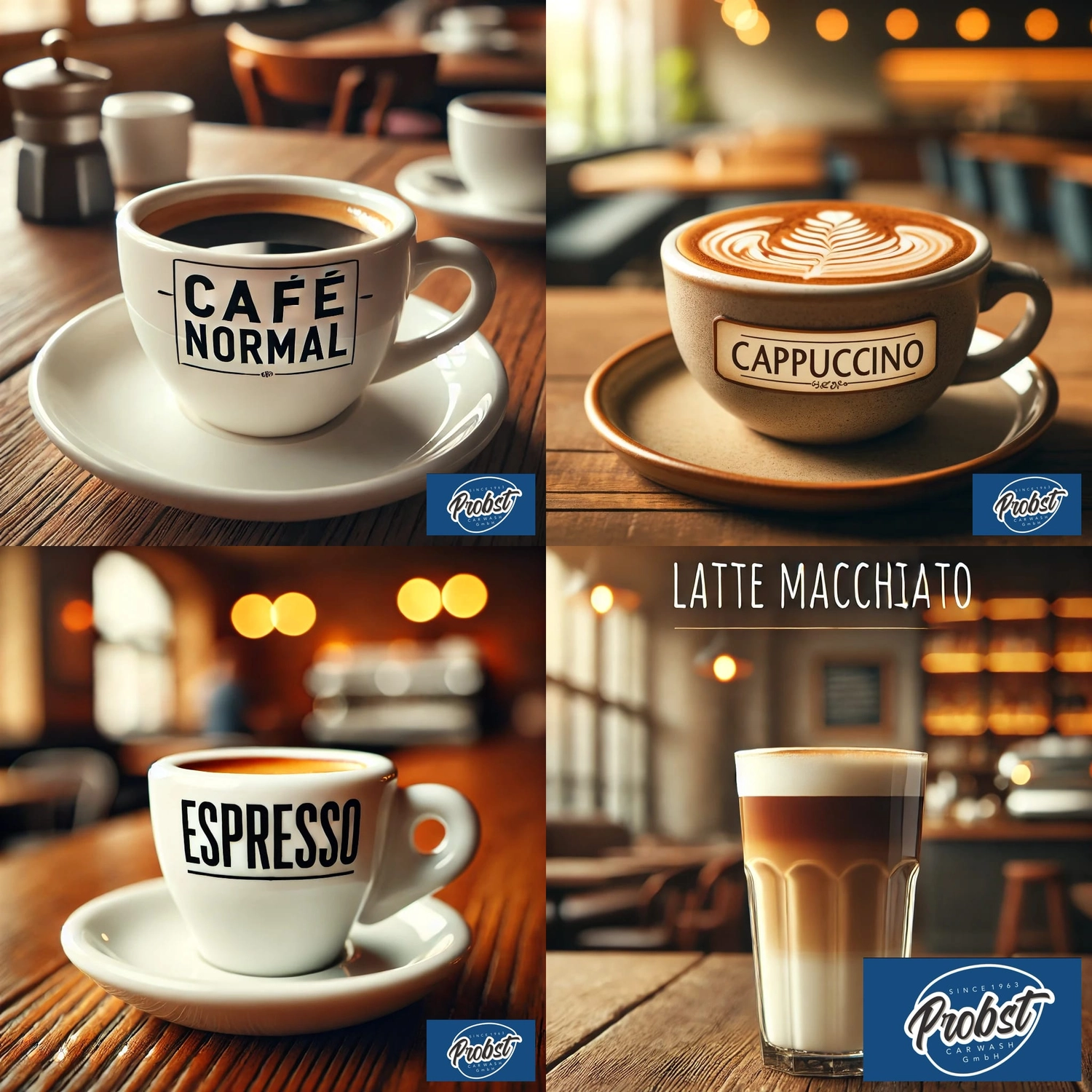 Probst Carwash GmbH - Autowaschanlage mit Bistro - Waschen eines roten Autos mit Aktivschaum in der Waschanlage.