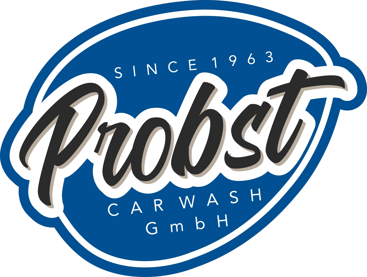 Probst Carwash GmbH - Autowaschanlage mit Bistro - Ein Mann reinigt ein Auto mit einem Tuch, Konzept der Fahrzeugaufbereitung (oder Autopflege).